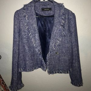 zara tweed blazer